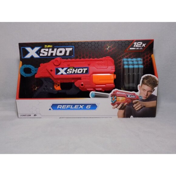 X-Shot Excel Double Reflex 6 Foam Dart Blaster with 16 Darts Multicolor - Picture 4 of 8